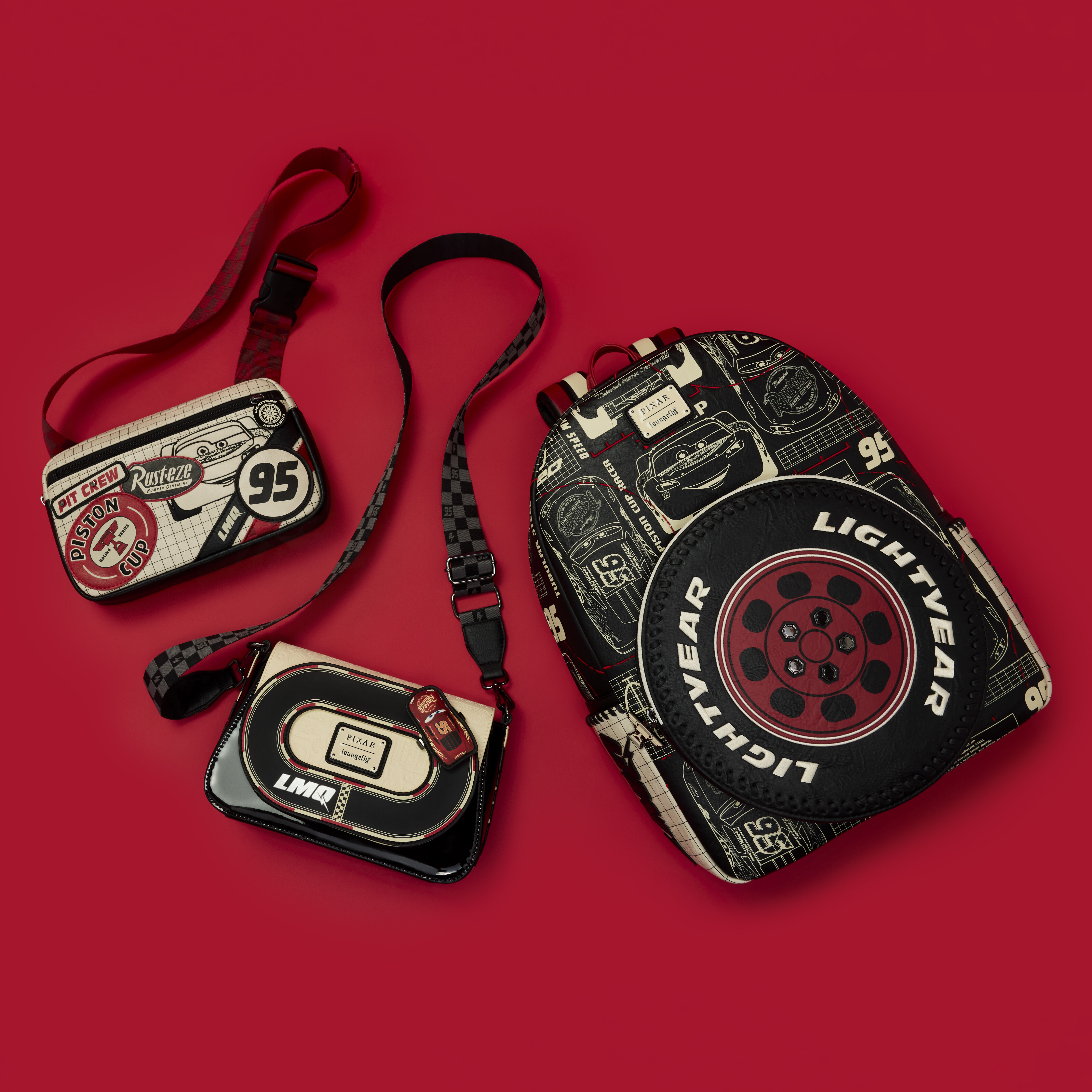 Cars Lightning McQueen Full-Size Backpack | Loungefly